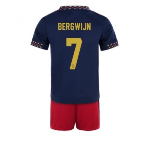 Ajax Steven Bergwijn #7 Bortedraktsett Barn 2022-23 Kortermet (+ Korte bukser)